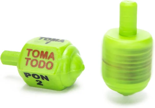 Miniatura 3 de Classic Mexican Pirinola Toma Todo Plástico Solid Peace Color Colección Verde/Pirinola de Plastico Solida Colección Verde (2 unidades)
