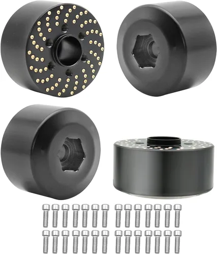 Miniatura 11 de 4 pesos de rueda de latón, adaptador de cubo hexagonal de rueda de latón 1/10 para llantas Beadlock de 1.9 pulgadas/2.2 pulgadas para llantas de 4