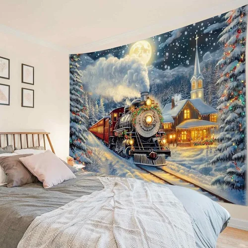 Miniatura 13 de HVEST Tapiz de mariposa para decoración de habitación, mariposas azules de fantasía en cielo estrellado, tapiz para colgar en la pared, tapiz negro