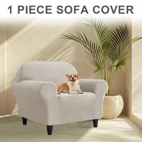 Miniatura 275 de Funda para Sofá de Terciopelo, Fundas Elásticas para Sofá para Funda Principal Separada/Respaldos y Cojines de Asiento, Funda para Sofá, para Fundas