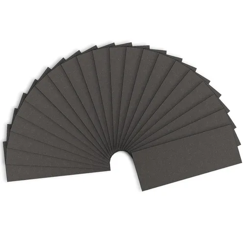 Miniatura 22 de Papel de lija de grano 120, hojas de lijado en seco y húmedo de 9 x 3.6 pulgadas para acabado de muebles de madera, lijado de metal y pulido