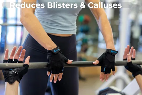 Miniatura 4 de Elevi Fit - Guantes de entrenamiento para hombres y mujeres, guantes de levantamiento de pesas con almohadillas de silicona antideslizantes, guantes