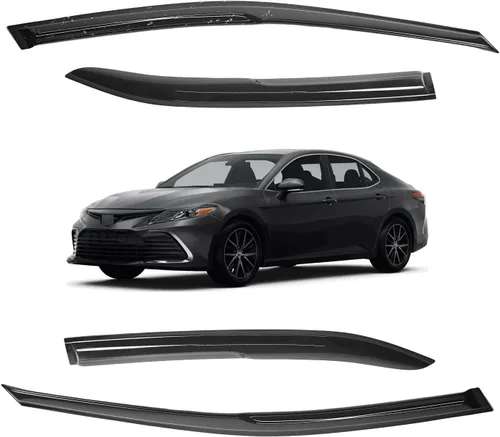 Miniatura 177 de Viseras para ventanas para Mazda 3 Sedán 4 puertas 2004 2005 2006 2007 2008 2009 estilo JDM Mugen, deflector de viento, protector solar y de lluvia