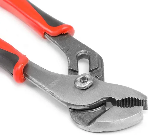 Miniatura 2 de DNA Motoring TOOLS-00074 - Alicates para juntas de ranura de 8 pulgadas, alicates endurecidos con dientes tratados térmicamente, agarres de PVC