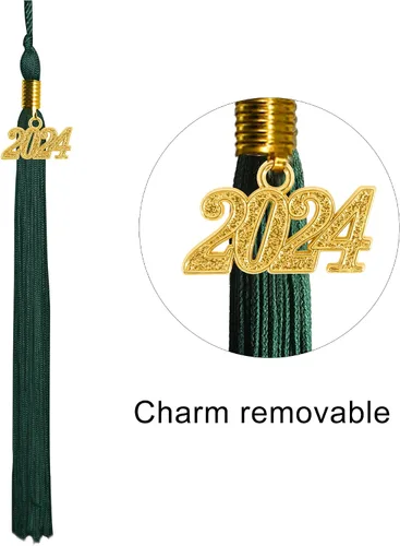 Miniatura 5 de GraduationMall - Traje mate de graduación de jardín de niños y preescolar. Juego de birrete de graduación con borla con dije del 2020