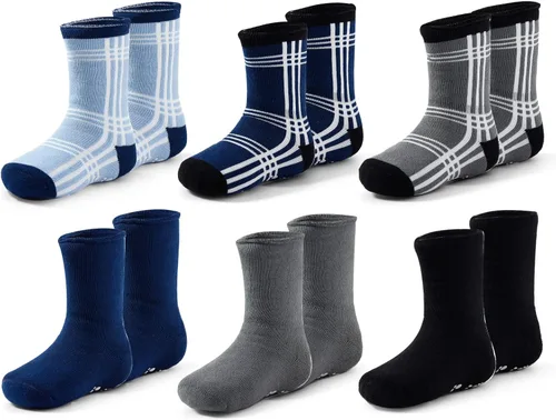 Miniatura 7 de Calcetines cálidos de invierno para bebés y niños, calcetines antideslizantes con agarres para bebés y niñas, calcetines de Navidad de felpa