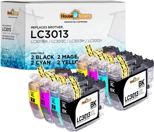 Houseoftoners Cartucho de tinta remanufacturado para Brother LC3013XL Reemplazo de alto rendimiento para Brother LC3013XL MFC-J491DW J497DW J690DW