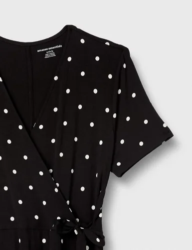 Miniatura 7 de Tienda Essentials - Vestido de manga corta para mujer, estilo cruzado falso