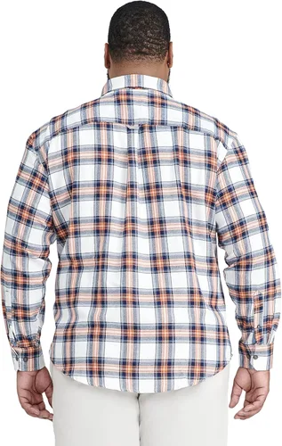 Miniatura 2 de IZOD Camisa de franela de manga larga con botones elásticos para hombre Big & Tall Advantage Performance