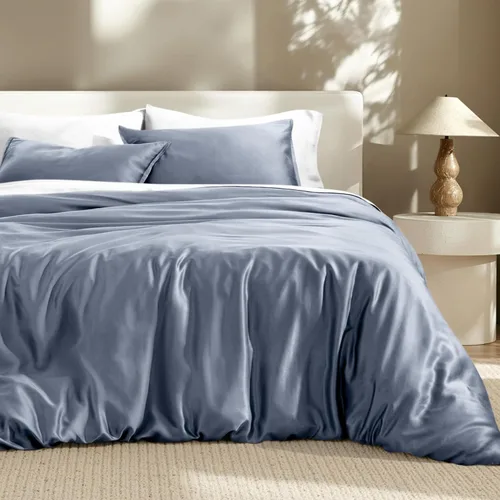 Miniatura 10 de Bare Home Tencel - Juego de funda de edredón - Lyocell derivado de eucalipto - Funda de edredón ultra suave de 2 piezas y fundas de almohada