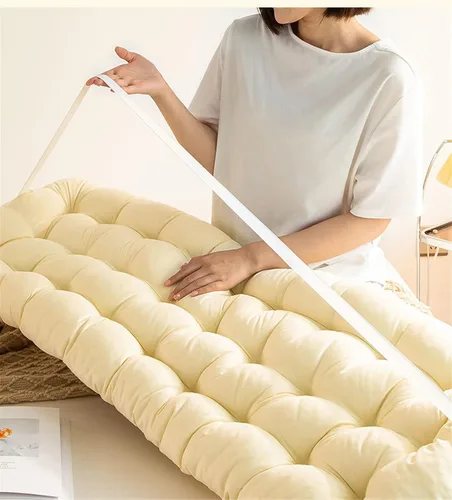 Miniatura 4 de Cabecero de Cama Almohada Tapizada Montada en Pared para Dormitorio Cama Grande Almohada de Cabecera con Respaldo y Soporte de Posicionamiento