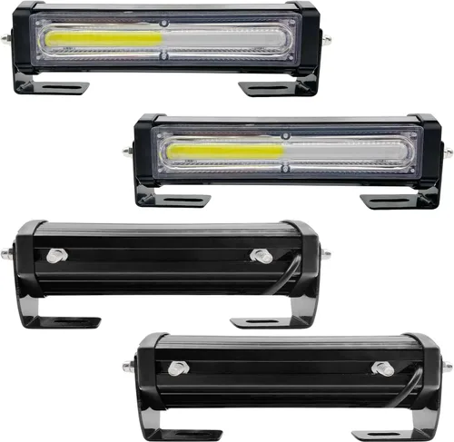 Miniatura 9 de Luces estroboscópicas de emergencia para vehículo, 4 en 1 LED de 32 W, montaje en superficie, barra de luz estroboscópica intermitente de Rojo
