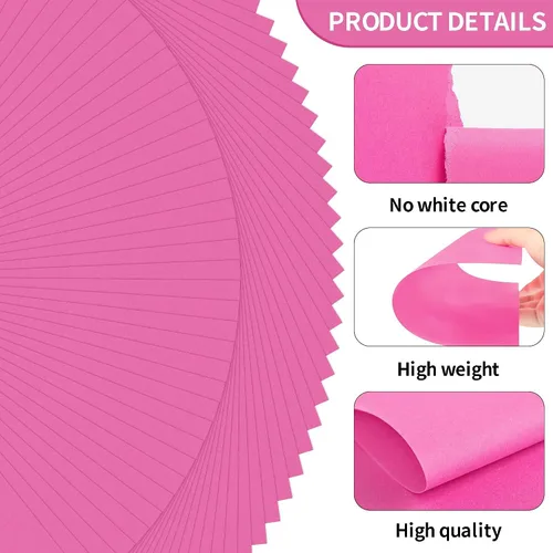 Miniatura 3 de Uncle Paul 40 hojas de cartulina rosa Bloming – 8.5 x 11 pulgadas de doble cara, papel de impresora de 65 libras, perfecto para álbumes de recortes