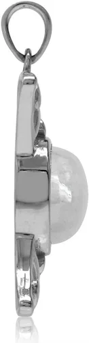 Miniatura 14 de Silvershake Aretes colgantes o colgante o colgante de plata de ley 925 chapada en oro amarillo con dije o colgante con cadena de 18 pulgadas