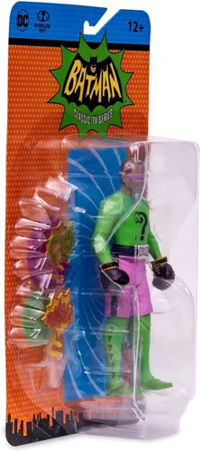 Miniatura 9 de McFarlane Toys DC Batman 1966 Serie de TV The Riddler Figura de acción [Boxeo]