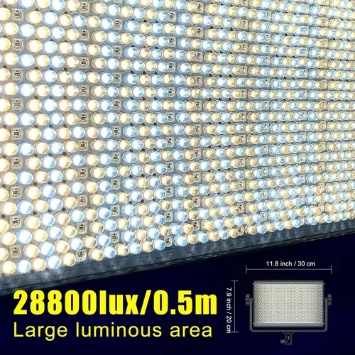Miniatura 2 de GVM - Luz de video LED RGB de 1300D, kit de iluminación de video de 65 W con control Bluetooth, 25000 lux/1.6 ft, 2 paquetes de luz LED para estudio