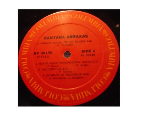 Miniatura 5 de Santana: Abraxas (12" 33 rpm) Vinyl Record # KC 30130 (1970)