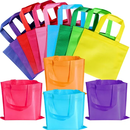 Miniatura 10 de SPERPAND 30 bolsas de regalo pequeñas con asas, bolsa de regalo de vacaciones, bolsas de regalo de fiesta, bolsas de regalos para niños, cumpleaños
