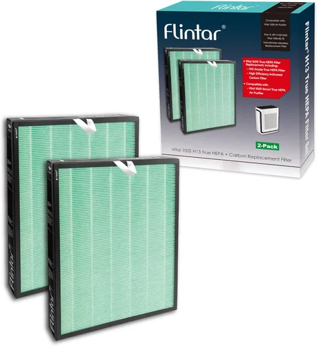 Miniatura 8 de Filtro de repuesto Vital 100S, compatible con purificador de aire LEVOIT Vital 100S, filtración de grado H13 + filtro de carbón activado, número