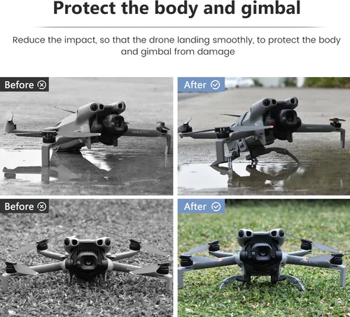 Miniatura 3 de STARTRC Tren de aterrizaje para DJI Mini 5 Pro Accesorios, Plegable Extendido Liberación Rápida Drone Protector para DJI Mini 5 Pro Fly More Combo
