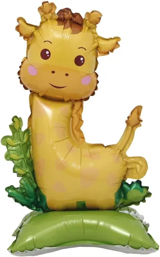 Miniatura 3 de Globos de animales 3D con soporte propio Zorro Koala León Elefante Panda Vaca Conejo dinosaurio Triceratops Estegosaurio - Globos de aluminio
