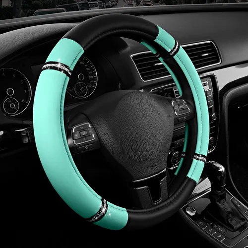 Miniatura 16 de Road Comfort - Funda de cuero antideslizante para volante de automóvil, ajuste universal para automóviles, camiones y SUV de 14.5 a 15 pulgadas