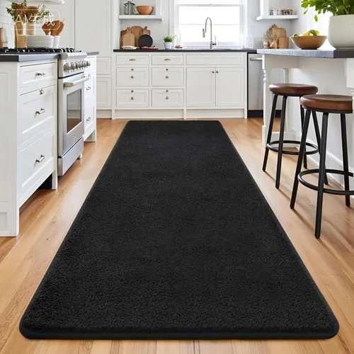 Miniatura 16 de Keeko Alfombras de área de 4 x 6 pies para sala de estar, alfombra suave y moderna de espuma viscoelástica para dormitorio, alfombra