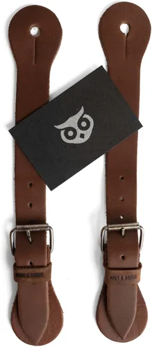 Miniatura 6 de Hide & Drink, Juego de 2 correas de espolón individuales para equipo de botas de vaquero, hombres y mujeres, rodeo, ecuestre, cuero de grano