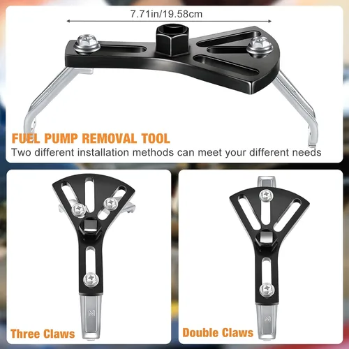 Miniatura 4 de Frienda 3 piezas universal de extracción de bomba de combustible herramientas de extracción de bomba de combustible ajustable módulo de anillo llave