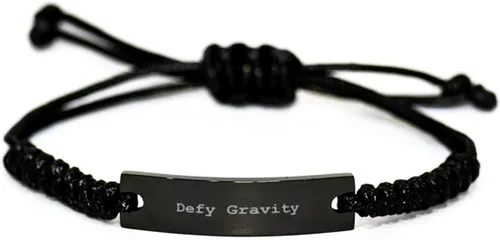 Pulsera de gravedad Defy pulsera inspiradora autoestima hija graduación joyería de cita hacer cosas duras regalos para ella motivar