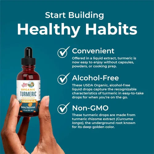 Miniatura 5 de MaryRuth Organics Extracto líquido de cúrcuma orgánica, sin azúcar, orgánico por la USDA, suplemento de cúrcuma orgánica, sin OMG, sin gluten