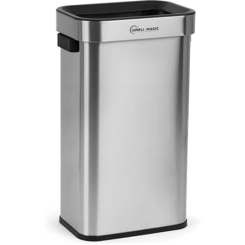Miniatura 11 de SIMPLI-MAGIC Bote de basura de 16 galones (60L) con tapa abierta – Bote de basura comercial redondo – Resistente a las manchas, fácil de limpiar