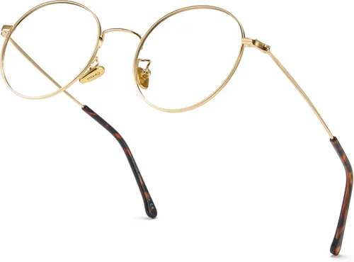 Miniatura 2 de Cyxus Gafas Redondas con Bloqueo de Luz Azul para Hombres y Mujeres, Marco de Alambre, Ultraligeras, Cómodas, para Oficina, Computadora