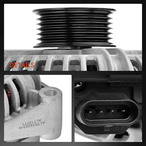 Miniatura 7 de A-Premium Alternador compatible con Chevrolet Impala 2000-2005, Venture 99-01 y Pontiac Montana 99-01, Trans Sport y Oldsmobile Silhouette, 3.4L