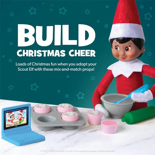 Miniatura 3 de The Elf on the Shelf Accesorios polares: ayuda a los elfos a crear nuevas escenas o compartir juegos de simulación - Incluye más de 20 accesorios
