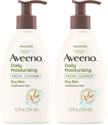 Miniatura 9 de Aveeno Limpiador facial hidratante diario para piel seca, lavado facial hidratante para acné con avena calmante para una piel suave y flexible
