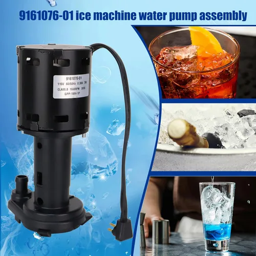Miniatura 6 de 9161076-01 Bomba de agua compatible con modelos de máquina de hielo ice-o-matic reemplazar hartell GPP-1MH-1P HRIM-21-115 803338 115V 1550RPM