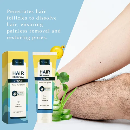 Miniatura 4 de Crema depilatoria sin dolor, removedor de vello púbico privado para mujeres y hombres, cremas depilatorias para el cuerpo, piernas, brazos, axilas