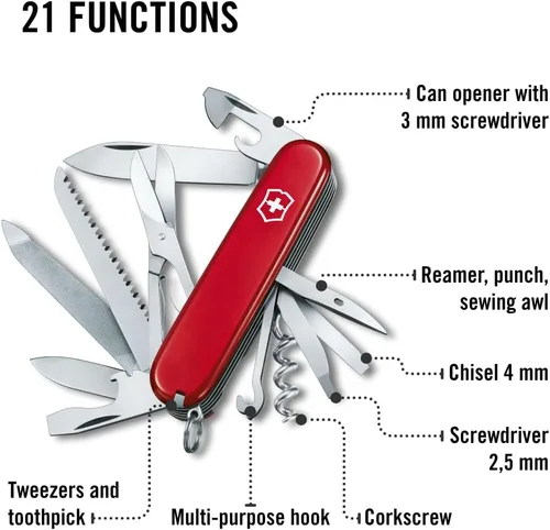 Miniatura 5 de Victorinox Swiss Army Ranger – Navaja de bolsillo, color rojo, 91 mm