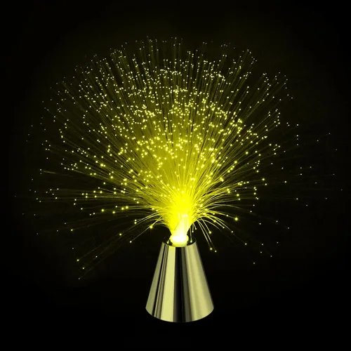 Miniatura 2 de Lámpara sensorial de fibra óptica – LED que cambia de color con base de cono – Luces de fibra óptica con batería – Luz nocturna calmante