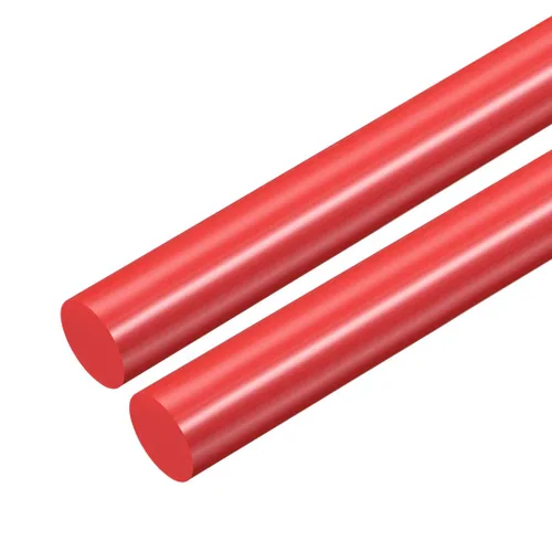 Miniatura 22 de uxcell Varilla redonda de plástico de 1/2 pulgada de diámetro y 20 pulgadas de longitud, varillas de polioximetileno, barras redondas de plástico