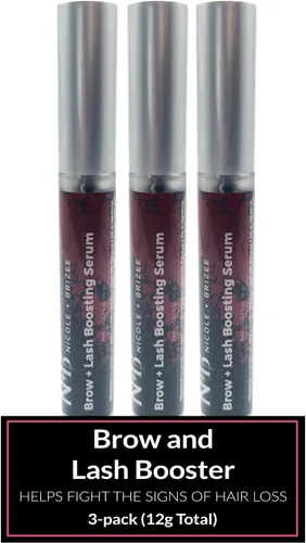 Miniatura 8 de Nicole + Brizee Suero para cejas y pestañas, fórmula natural con biotina, escualeno, ubiquinona, aminoácidos de trigo y soja, provitamina B5