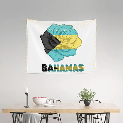 Miniatura 2 de Póster de tapiz con diseño de bandera de las Bahamas de 29 x 37 pulgadas, decoración del hogar, para colgar en la pared, decoración de fondo