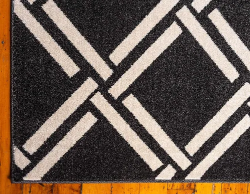 Miniatura 69 de Unique Loom Trellis Collection - Alfombra geométrica moderna azul marino (9 pies x 12 pies)