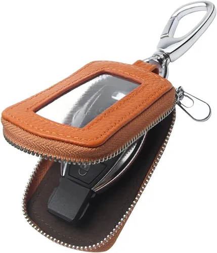 Miniatura 13 de Funda Universal Premium para Llavero de Coche de Cuero Genuino Portador de Llavero Inteligente de Coche para Llavero Remoto