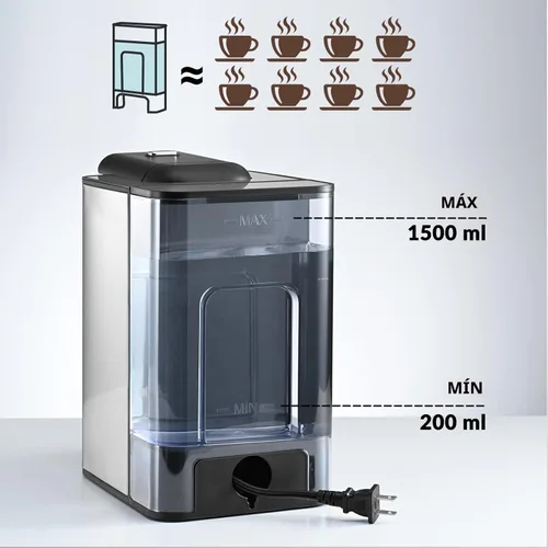 Miniatura 6 de Mecity Cafetera 3 en 1 máquina de café de una sola porción, compatible con cápsulas K Cup, cafetera de café instantáneo, tetera, taza de 6,8,10