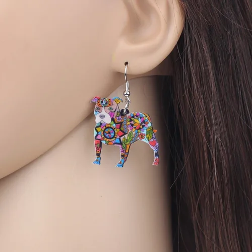Miniatura 3 de DUOWEI Acrylic Dog Jewelry Sets Cute Pet Dog Gifts for Women Girls Dog Lovers