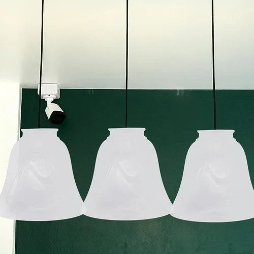 Miniatura 7 de OSALADI Soporte de lámpara de vidrio esmerilado Cubierta de luz de vidrio Lámpara colgante Sombra Accesorios de luz de techo Hogar