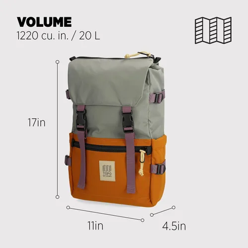Miniatura 39 de Topo Designs Rover Pack Clásico, asfalto/negro, Tamaño único, Rover Pack Clásico