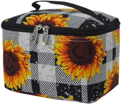 Miniatura 39 de NGIL Bolsa de cosméticos de viaje, bolsa organizadora de maquillaje para mujeres y niñas, Azul Rey Diamantina, Casual